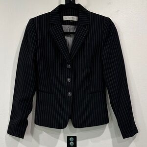 Tahari Arthur S. Levine Black Pinstripe Women's Blazer